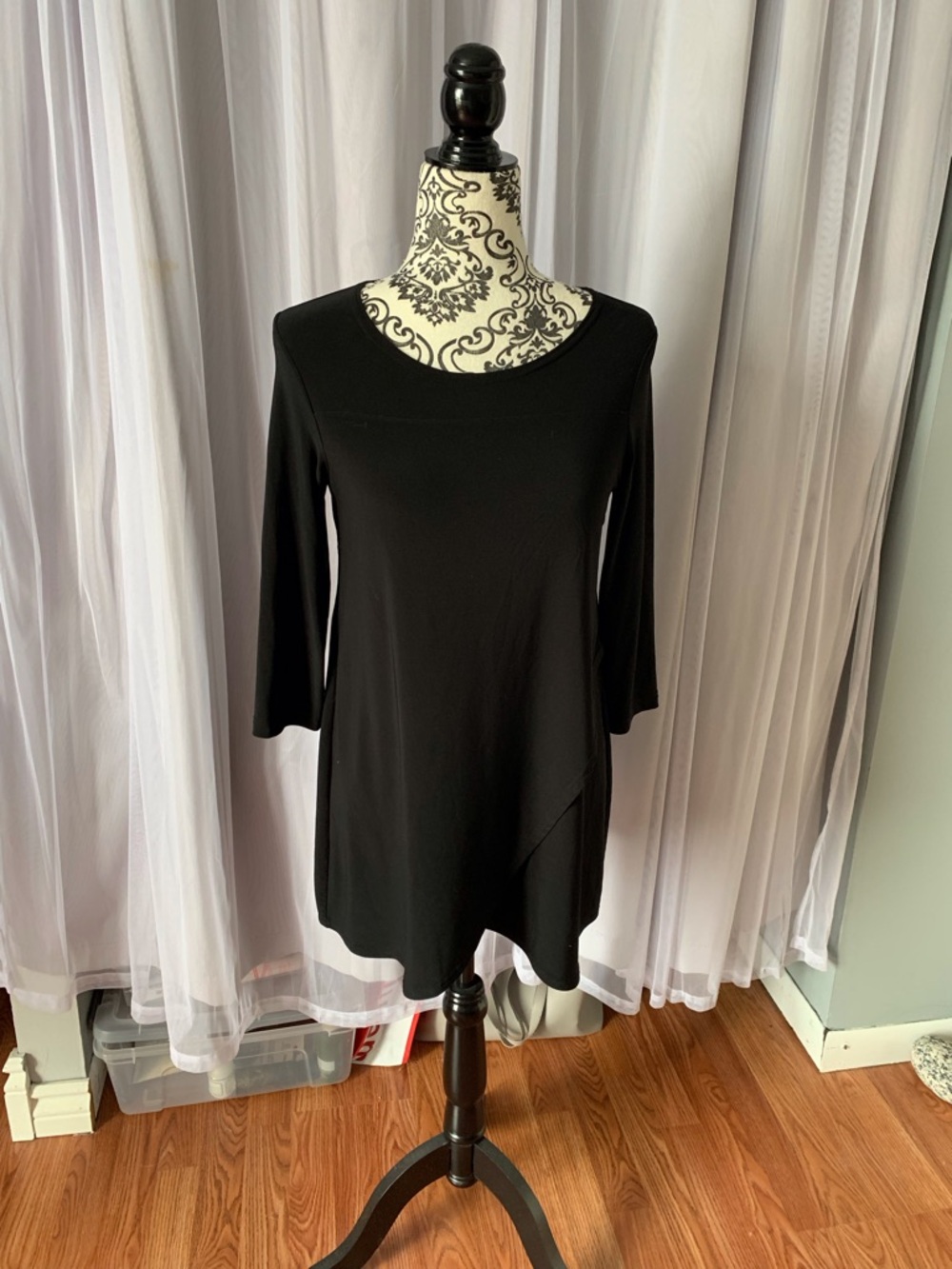 Sympli Black Tunic Top